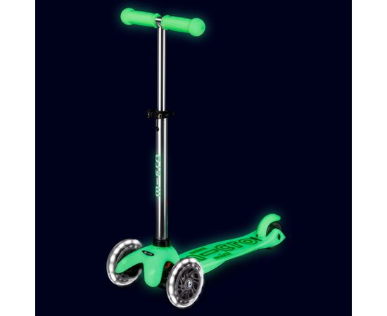 Самокат Micro Mini Deluxe Glow LED Крижаний лайм (MMD216), изображение 6 Самокат Micro Mini Deluxe Glow LED Крижаний лайм (MMD216), изображение 6