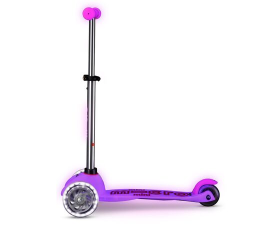 Самокат Micro Mini Deluxe Glow LED Морозний рожевий (MMD217), изображение 3 Самокат Micro Mini Deluxe Glow LED Морозний рожевий (MMD217), изображение 3