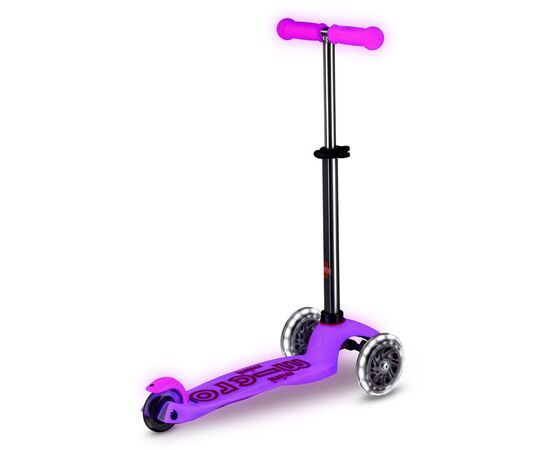 Самокат Micro Mini Deluxe Glow LED Морозний рожевий (MMD217), изображение 4 Самокат Micro Mini Deluxe Glow LED Морозний рожевий (MMD217), изображение 4