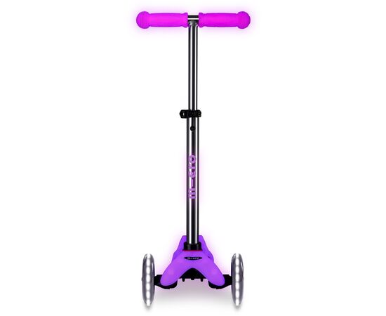 Самокат Micro Mini Deluxe Glow LED Морозний рожевий (MMD217), изображение 5 Самокат Micro Mini Deluxe Glow LED Морозний рожевий (MMD217), изображение 5