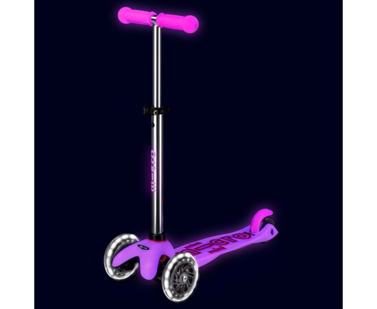 Самокат Micro Mini Deluxe Glow LED Морозний рожевий (MMD217), изображение 6 Самокат Micro Mini Deluxe Glow LED Морозний рожевий (MMD217), изображение 6