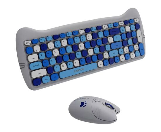 Комплект Canyon HSET-W6 Kitty Edition Wireless UA Blue (CNS-HSETW6BL), изображение 4 Комплект Canyon HSET-W6 Kitty Edition Wireless UA Blue (CNS-HSETW6BL), изображение 4