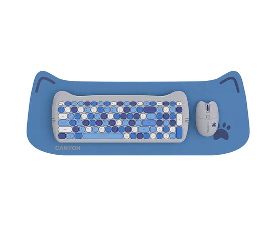 Комплект Canyon HSET-W6 Kitty Edition Wireless UA Blue (CNS-HSETW6BL)