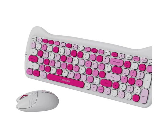 Комплект Canyon HSET-W6 Kitty Edition Wireless UA Pink (CNS-HSETW6PK), изображение 5 Комплект Canyon HSET-W6 Kitty Edition Wireless UA Pink (CNS-HSETW6PK), изображение 5