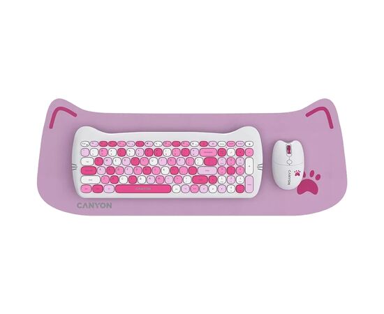 Комплект Canyon HSET-W6 Kitty Edition Wireless UA Pink (CNS-HSETW6PK)