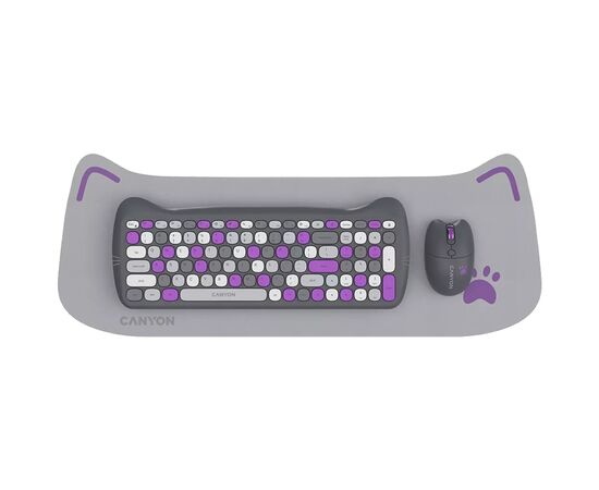 Комплект Canyon HSET-W6 Kitty Edition Wireless UA Violet (CNS-HSETW6VT)