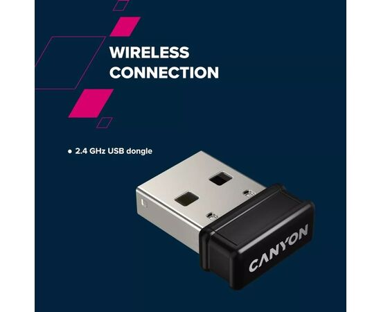 Клавиатура Canyon HKB-W03 Wireless UA Grey (CNS-HKBW03DG), изображение 9 Клавиатура Canyon HKB-W03 Wireless UA Grey (CNS-HKBW03DG), изображение 9