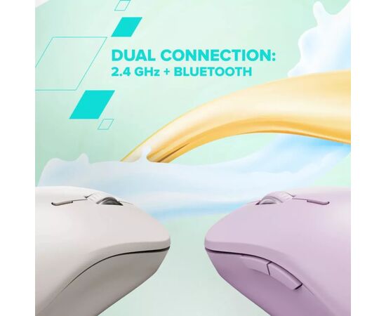Мышка Canyon MW-12 Wireless/Bluetooth Beige (CNS-CMSW12BG), изображение 6 Мышка Canyon MW-12 Wireless/Bluetooth Beige (CNS-CMSW12BG), изображение 6