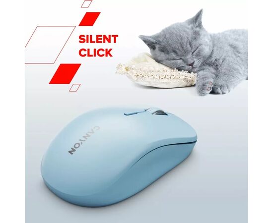 Мышка Canyon MW-12 Wireless/Bluetooth Beige (CNS-CMSW12BG), изображение 8 Мышка Canyon MW-12 Wireless/Bluetooth Beige (CNS-CMSW12BG), изображение 8