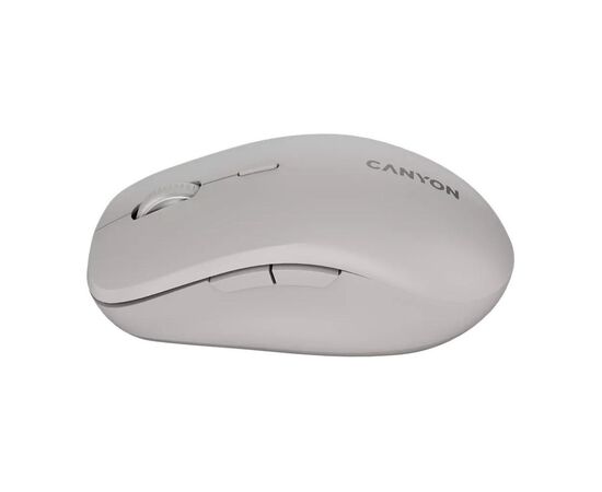 Мышка Canyon MW-12 Wireless/Bluetooth Grey (CNS-CMSW12DG), изображение 4 Мышка Canyon MW-12 Wireless/Bluetooth Grey (CNS-CMSW12DG), изображение 4
