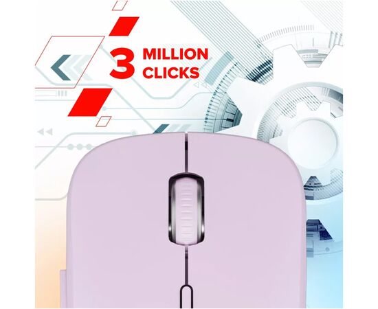 Мышка Canyon MW-12 Wireless/Bluetooth Pink (CNS-CMSW12P), изображение 6 Мышка Canyon MW-12 Wireless/Bluetooth Pink (CNS-CMSW12P), изображение 6
