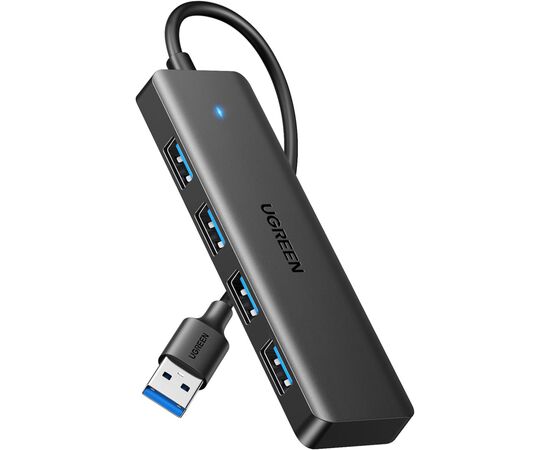 Концентратор Ugreen USB 3.0 to 4хUSB 3.0 0.15m Space Gray CM219 (25851)