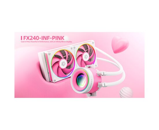 Система жидкостного охлаждения ID-Cooling FX240 INF Pink (FX240 INF PINK), изображение 10 Система жидкостного охлаждения ID-Cooling FX240 INF Pink (FX240 INF PINK), изображение 10