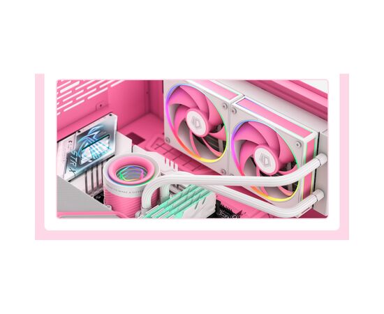 Система жидкостного охлаждения ID-Cooling FX240 INF Pink (FX240 INF PINK), изображение 12 Система жидкостного охлаждения ID-Cooling FX240 INF Pink (FX240 INF PINK), изображение 12