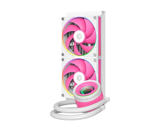 Система жидкостного охлаждения ID-Cooling FX240 INF Pink (FX240 INF PINK), изображение 2 Система жидкостного охлаждения ID-Cooling FX240 INF Pink (FX240 INF PINK), изображение 2