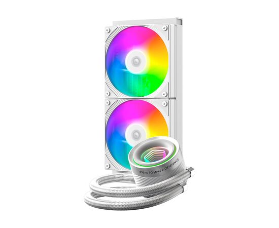 Система жидкостного охлаждения ID-Cooling FX240 INF White (FX240 INF WHITE), изображение 2 Система жидкостного охлаждения ID-Cooling FX240 INF White (FX240 INF WHITE), изображение 2