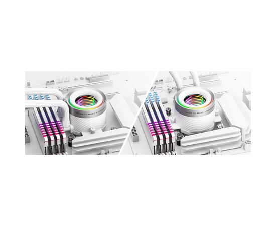 Система жидкостного охлаждения ID-Cooling FX360 INF White (FX360 INF WHITE), изображение 10 Система жидкостного охлаждения ID-Cooling FX360 INF White (FX360 INF WHITE), изображение 10