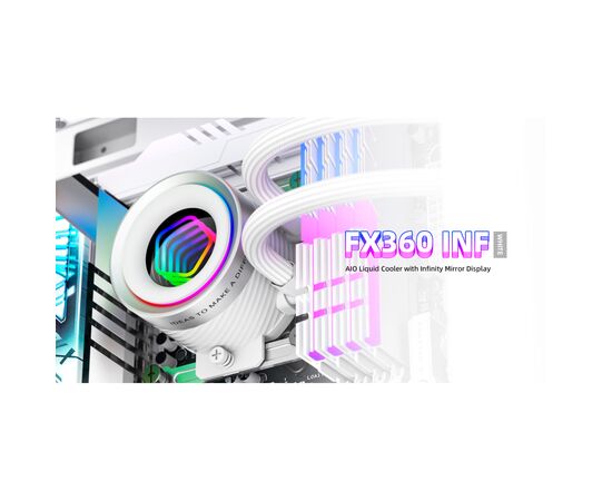 Система жидкостного охлаждения ID-Cooling FX360 INF White (FX360 INF WHITE), изображение 8 Система жидкостного охлаждения ID-Cooling FX360 INF White (FX360 INF WHITE), изображение 8