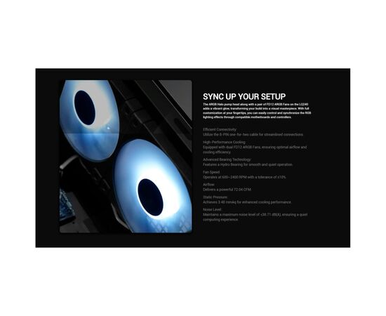 Система жидкостного охлаждения Deepcool LQ240 Black (R-LQ240-BKLSMW-G-1), изображение 10 Система жидкостного охлаждения Deepcool LQ240 Black (R-LQ240-BKLSMW-G-1), изображение 10