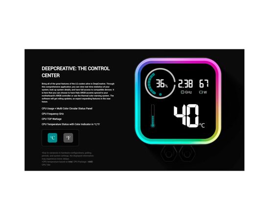 Система жидкостного охлаждения Deepcool LQ240 Black (R-LQ240-BKLSMW-G-1), изображение 9 Система жидкостного охлаждения Deepcool LQ240 Black (R-LQ240-BKLSMW-G-1), изображение 9