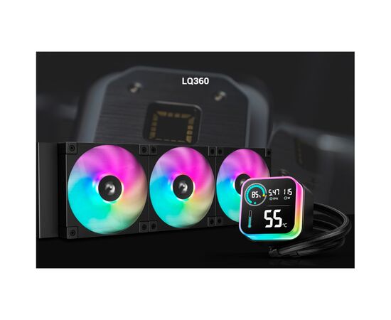 Система жидкостного охлаждения Deepcool LQ360 Black (R-LQ360-BKLSMW-G-1), изображение 7 Система жидкостного охлаждения Deepcool LQ360 Black (R-LQ360-BKLSMW-G-1), изображение 7
