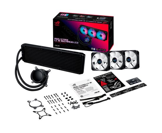 Система рідинного охолодження ASUS ROG Strix LC III 360 ARGB LCD (90RC00W1-M0UAY0), зображення 9 Система рідинного охолодження ASUS ROG Strix LC III 360 ARGB LCD (90RC00W1-M0UAY0), зображення 9