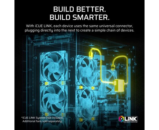 Система жидкостного охлаждения Corsair iCUE LINK TITAN 360 RX LCD White AIO (CW-9061026-WW), изображение 10 Система жидкостного охлаждения Corsair iCUE LINK TITAN 360 RX LCD White AIO (CW-9061026-WW), изображение 10