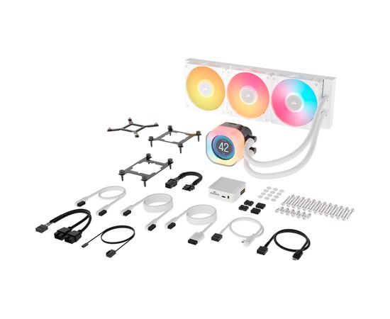 Система жидкостного охлаждения Corsair iCUE LINK TITAN 360 RX LCD White AIO (CW-9061026-WW), изображение 5 Система жидкостного охлаждения Corsair iCUE LINK TITAN 360 RX LCD White AIO (CW-9061026-WW), изображение 5