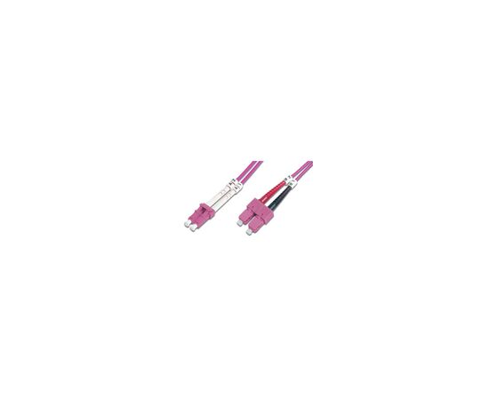 Оптический патчкорд Digitus LC/UPC-SC/UPC, 50/125, MM, OM4, duplex, 5м (DK-2532-05-4)