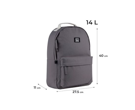 Рюкзак школьный GoPack Education Teens 147 сірий (GO25-147M-7), изображение 2 Рюкзак школьный GoPack Education Teens 147 сірий (GO25-147M-7), изображение 2