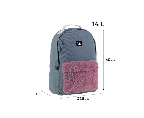 Рюкзак школьный GoPack Education Teens 147 темно-сірий (GO25-147M-3), изображение 2 Рюкзак школьный GoPack Education Teens 147 темно-сірий (GO25-147M-3), изображение 2