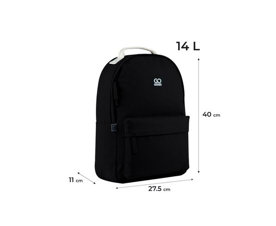 Рюкзак шкільний GoPack Education Teens 147 чорний (GO25-147M-8), зображення 2