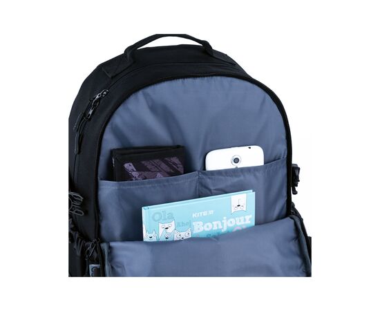Рюкзак школьный GoPack Education Teens 186 чорний (GO25-186L-1), изображение 10 Рюкзак школьный GoPack Education Teens 186 чорний (GO25-186L-1), изображение 10