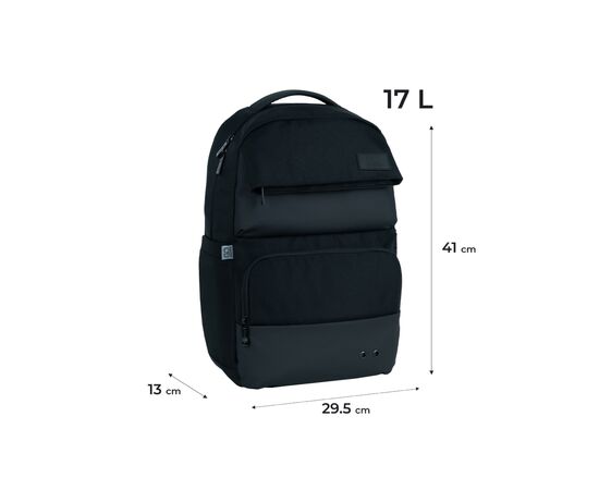 Рюкзак школьный GoPack Education Teens 187 чорний (GO25-187L), изображение 2 Рюкзак школьный GoPack Education Teens 187 чорний (GO25-187L), изображение 2