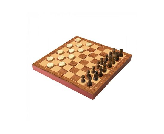 Настольная игра Ambassador Деревянные шахматы и шашки 2 в 1 (6337100), изображение 2 Настольная игра Ambassador Деревянные шахматы и шашки 2 в 1 (6337100), изображение 2