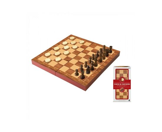 Настольная игра Ambassador Деревянные шахматы и шашки 2 в 1 (6337100), изображение 3 Настольная игра Ambassador Деревянные шахматы и шашки 2 в 1 (6337100), изображение 3