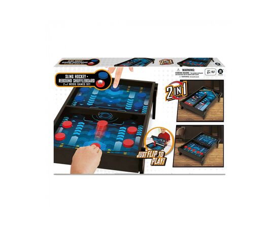 Настольная игра Ambassador 2 в 1 Sling Hockey & Shuffleboard 50 см (укр) (6337474)