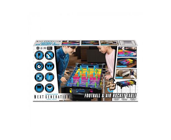 Настольная игра Ambassador 2 в 1 Football & Air Hockey Table 68,5 см (укр) (6337475)