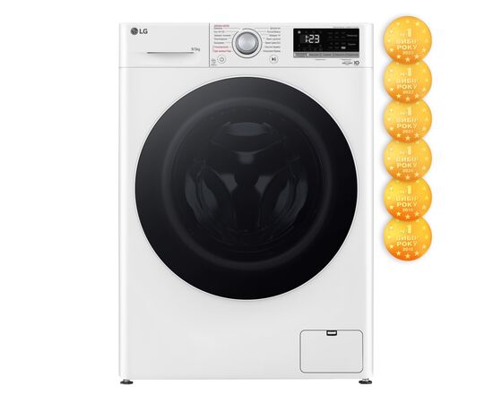 Пральна машина LG F2V3FG0W, зображення 2 Пральна машина LG F2V3FG0W, зображення 2