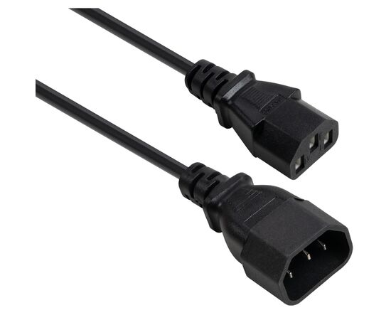 Кабель живлення C13 to C14 1.8m 0.75mm2 copper Vinga (VYPCC13141875CU)