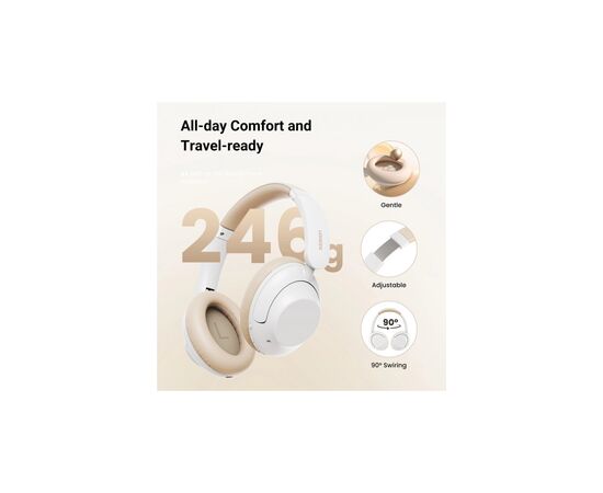 Наушники Ugreen HP202 HiTune Max5 Hybrid ANC White (15809), изображение 4