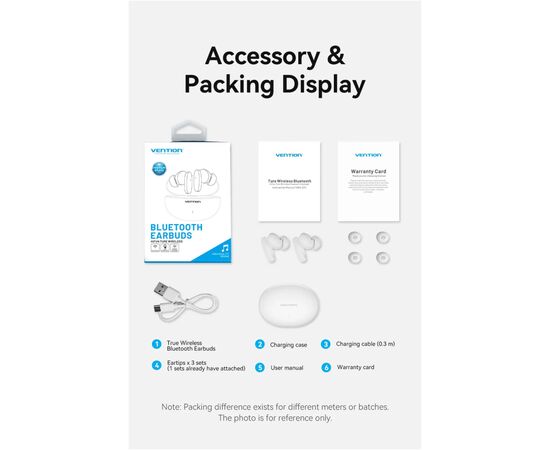 Наушники Vention Elf Earbuds E01 White (NBFW0), изображение 8