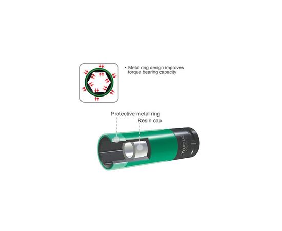 Головка торцева Toptul ударна 1/2" довга для шиномонтажу 19мм Pro-Series (KABP1619), зображення 2 Головка торцева Toptul ударна 1/2" довга для шиномонтажу 19мм Pro-Series (KABP1619), зображення 2