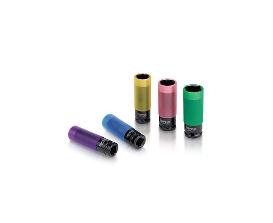 Головка торцева Toptul ударна 1/2" довга для шиномонтажу 19мм Pro-Series (KABP1619), зображення 3 Головка торцева Toptul ударна 1/2" довга для шиномонтажу 19мм Pro-Series (KABP1619), зображення 3