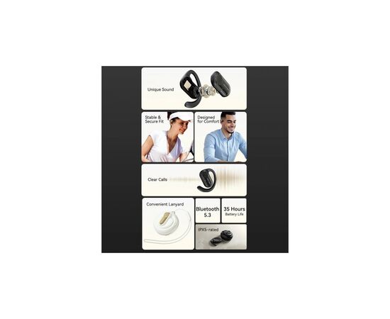 Наушники Vention OpenBeat O11 Beige (NBPN0), изображение 4 Наушники Vention OpenBeat O11 Beige (NBPN0), изображение 4