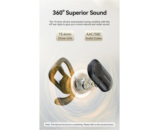 Наушники Vention OpenBeat O11 Black (NBPB0), изображение 10 Наушники Vention OpenBeat O11 Black (NBPB0), изображение 10