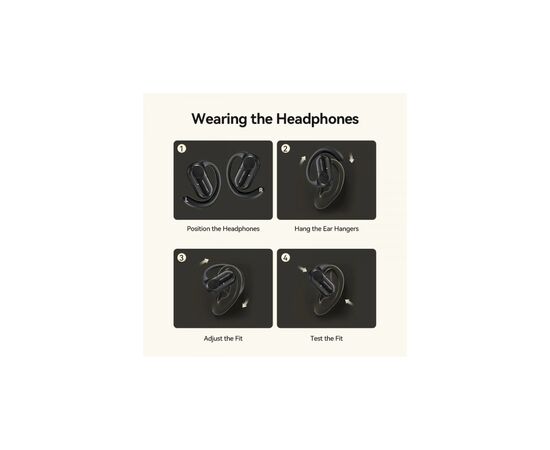 Наушники Vention OpenBeat O11 Black (NBPB0), изображение 4 Наушники Vention OpenBeat O11 Black (NBPB0), изображение 4
