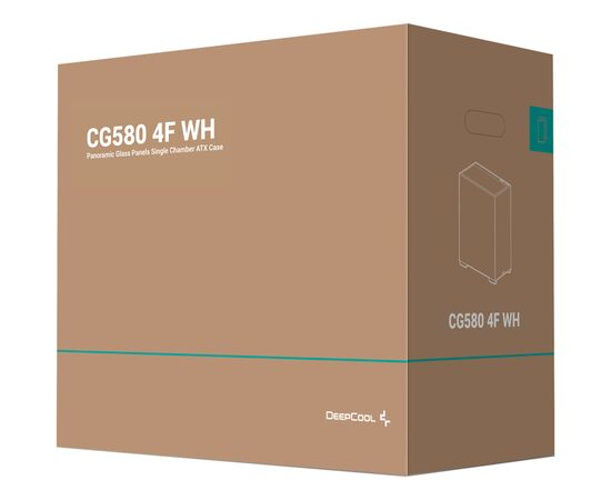 Корпус Deepcool CG580 4F White (R-CG580-WHADA4-G-1), изображение 12 Корпус Deepcool CG580 4F White (R-CG580-WHADA4-G-1), изображение 12