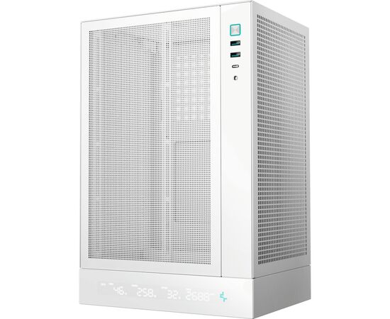 Корпус Deepcool CH170 Digital White (R-CH170-WHNPI0D-G-1), изображение 2 Корпус Deepcool CH170 Digital White (R-CH170-WHNPI0D-G-1), изображение 2