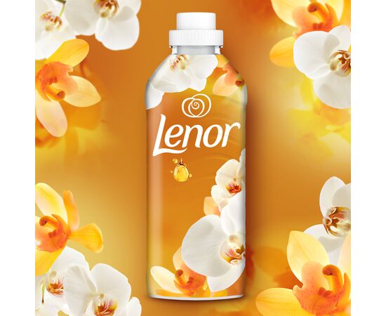 Кондиционер для белья Lenor Ванильная орхидея и золотой янтарь 1200 мл (8006540901687), изображение 3